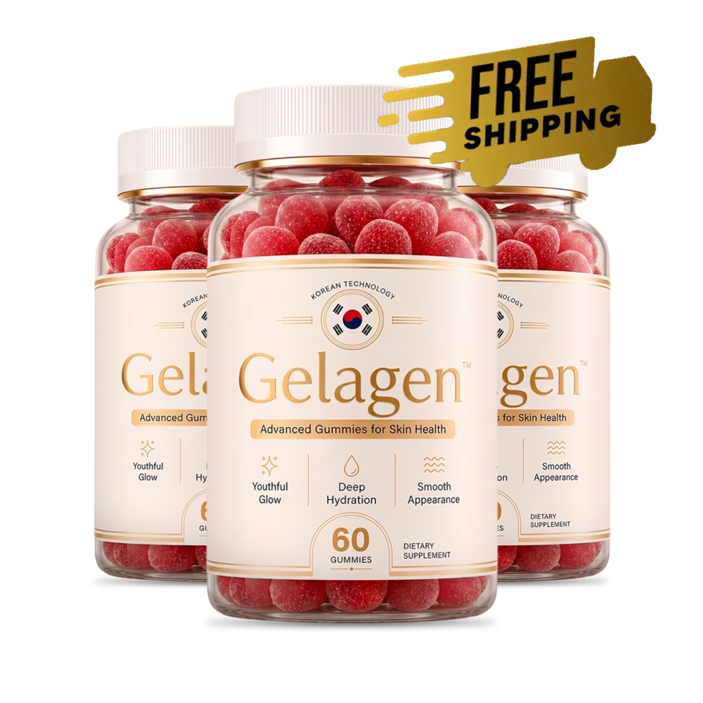 Gelagen Advanced Skin Gummies — 3 bottle package